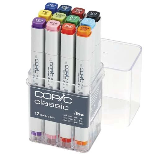 COPIC® | Classic Marker Set — 12 Basic Colours 1 COPIC® | Classic Marker Set — 12 Basic Colours