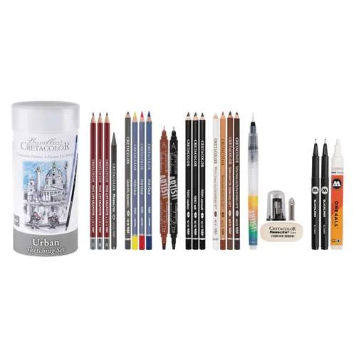 CRETACOLOR® | Urban Sketching Set — 24 Itms 2 CRETACOLOR® | Urban Sketching Set — 24 Itms - Image 2
