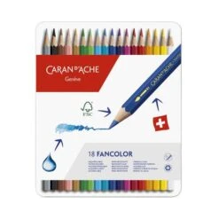 Caran D'Ache Fancolor Watercolour Pencil Sets -Da Vinci Shop CaranD26230393BAcheFancolorWatercolourPencilSets 3