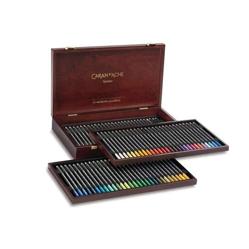 Caran D'Ache Museum Watercolour Pencil Wooden Box Set 1 Caran D'Ache Museum Watercolour Pencil Wooden Box Set