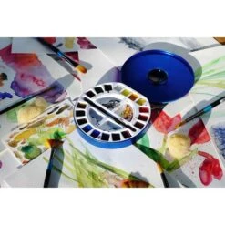 DALER-ROWNEY | Aquafine Watercolour Travel Set — 18 HALF PANS -Da Vinci Shop DALER ROWNEY7CAquafineWatercolourTravelSetE2809418HALFPANS 2