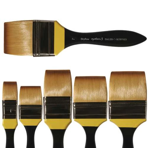 Daler-Rowney System 3 Spalter Acrylic Brushes SY278 1 Daler-Rowney System 3 Spalter Acrylic Brushes SY278
