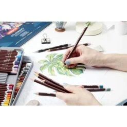 Derwent Coloursoft Wooden Box 48 Pencil Sets -Da Vinci Shop DerwentColoursoftWoodenBox48PencilSets 4