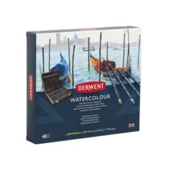 Derwent Watercolour 48 Pencil Wooden Box Set -Da Vinci Shop DerwentWatercolour48PencilWoodenBoxSet 3