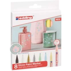 Edding 751 8 Pastel Gloss Marker Creative Set