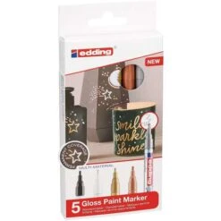 Edding 753 5 Calligraphy Gloss Marker Creative Set