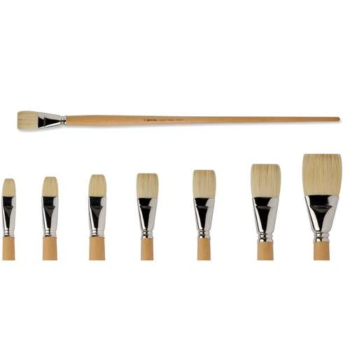 Escoda Clasico Flat Long Handled Oil Brushes Series 4636 3 Escoda Clasico Flat Long Handled Oil Brushes Series 4636 - Image 3