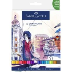 FABER-CASTELL | Goldfaber Aqua Dual Marker Set — 12 Markers