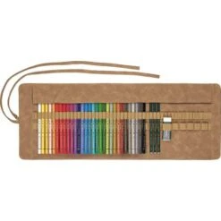 FABER-CASTELL | Polychromos Pencil Wrap — Synthetic Leather -Da Vinci Shop FABER CASTELL7CPolychromosPencilWrapE28094syntheticleather 2