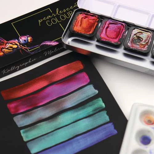 FINETEC | PREMIUM Pearlescent Colours — 'Flip-flop' 6 Paint Set 3 FINETEC | PREMIUM Pearlescent Colours — 'Flip-flop' 6 Paint Set - Image 3