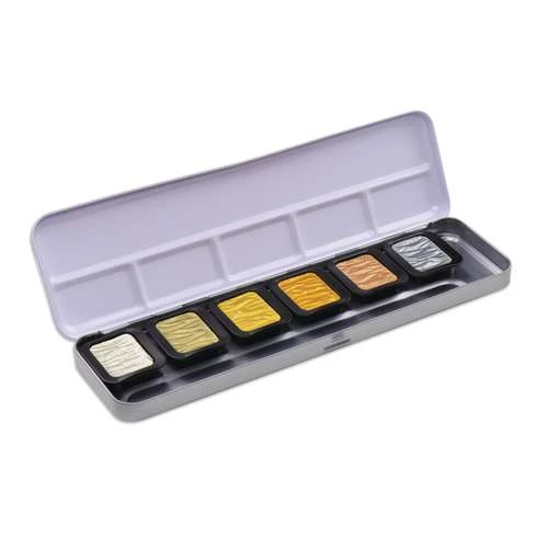 FINETEC | PREMIUM Pearlescent Colours — Pearl / Metal Gloss 6 Paint Sets 2 FINETEC | PREMIUM Pearlescent Colours — Pearl / Metal Gloss 6 Paint Sets - Image 2