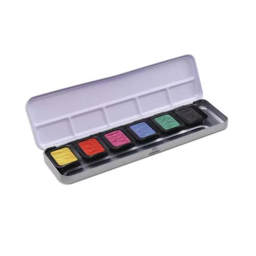FINETEC | PREMIUM Pearlescent Colours — Pearl / Metal Gloss 6 Paint Sets 1 FINETEC | PREMIUM Pearlescent Colours — Pearl / Metal Gloss 6 Paint Sets