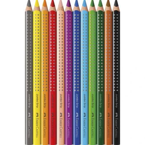Faber-Castell | Jumbo Grip — 12 Coloured Pencils 2 Faber-Castell | Jumbo Grip — 12 Coloured Pencils - Image 2