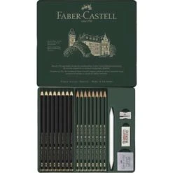 Faber-Castell Castell 9000 & Pitt Graphite Matt Pencil Set 8 Faber-Castell Castell 9000 & Pitt Graphite Matt Pencil Set -Da Vinci Shop Faber CastellCastell900026amp3BPittGraphiteMattPencilSet 2
