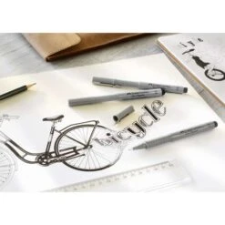 Faber-Castell Ecco-Pigment Pen Set Bicycle -Da Vinci Shop Faber CastellEcco PigmentPenSetBicycle 2