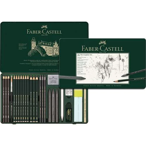 Faber-Castell Large Pitt Graphite Set 1 Faber-Castell Large Pitt Graphite Set