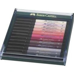 Faber-Castell Pitt Artist 12 Coloured Brush Pen Sets -Da Vinci Shop Faber CastellPittArtist12ColouredBrushPenSets 4