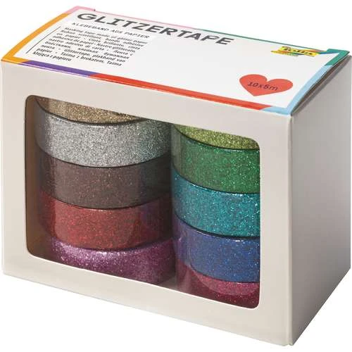Folia Self-Adhesive 10 Glitzer Tape Pack 1 Folia Self-Adhesive 10 Glitzer Tape Pack