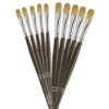 I LOVE ART | Acrylic Filbert Brush Set — 5+5 Brushes