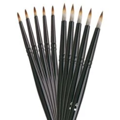 I LOVE ART | Mongoose Oil Brush Set — 5+5 Round Brushes