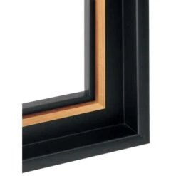 I LOVE ART | Stepped Profile Floater Frames — Black -Da Vinci Shop ILOVEART7CSteppedProfileFloaterFramesE28094black 2
