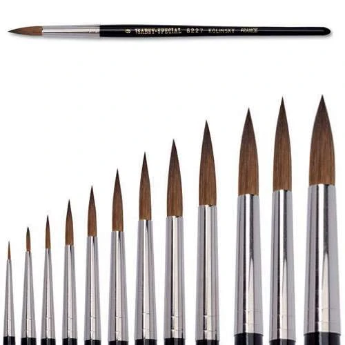 Isabey Kolinsky Series 6227 Watercolour Brushes 1 Isabey Kolinsky Series 6227 Watercolour Brushes