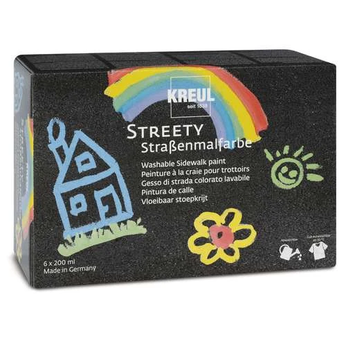 Kreul Streety Washable Pavement Paint Complete Set 1 Kreul Streety Washable Pavement Paint Complete Set