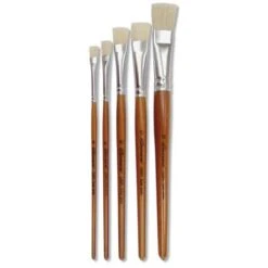 Léonard Flat Bristle Brush Set -Da Vinci Shop LC3A9onardFlatBristleBrushSet 5