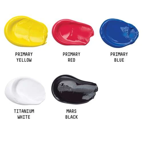 Liquitex Basics Acrylic Primary Colours Set 2 Liquitex Basics Acrylic Primary Colours Set - Image 2