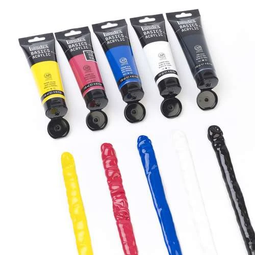 Liquitex Basics Acrylic Primary Colours Set 5 Liquitex Basics Acrylic Primary Colours Set - Image 5