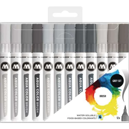 MOLOTOW™ | AQUA COLOR BRUSH Marker Sets — 12 Markers 3 MOLOTOW™ | AQUA COLOR BRUSH Marker Sets — 12 Markers - Image 3