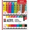 Marabu Acrylic Colours Effect Set