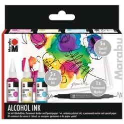 Marabu Alcohol Ink Set - Flowers