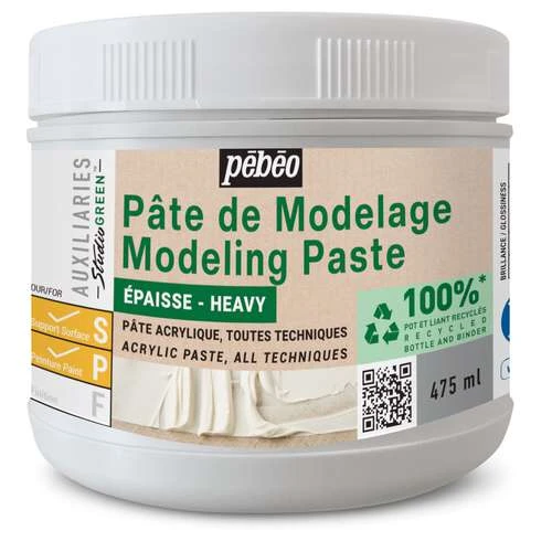 Pebeo Pébéo Studio Green Heavy Modelling Paste 2 Pebeo Pébéo Studio Green Heavy Modelling Paste - Image 2