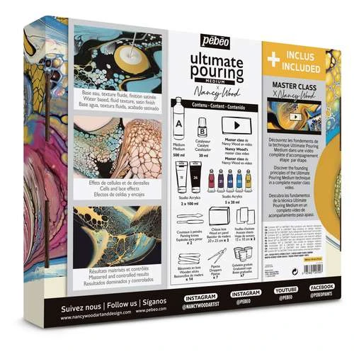 Pebeo Pébéo Ultimate Pouring Medium 'Nancy Wood' Set 3 Pebeo Pébéo Ultimate Pouring Medium 'Nancy Wood' Set - Image 3