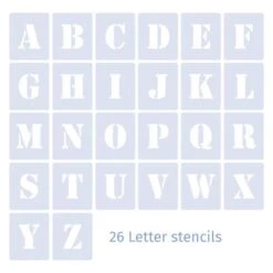 Qbix Alphabet Uppercase Stencils -Da Vinci Shop QbixAlphabetUppercaseStencils 2