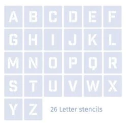 Qbix Alphabet Uppercase Stencils