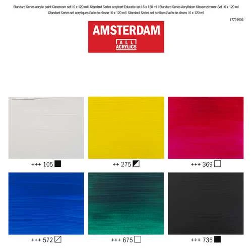 Royal Talens | AMSTERDAM Classroom Set — 6 X 120 Ml Tubes 4 Royal Talens | AMSTERDAM Classroom Set — 6 X 120 Ml Tubes - Image 4