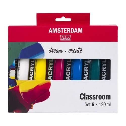 Royal Talens | AMSTERDAM Classroom Set — 6 X 120 Ml Tubes 1 Royal Talens | AMSTERDAM Classroom Set — 6 X 120 Ml Tubes