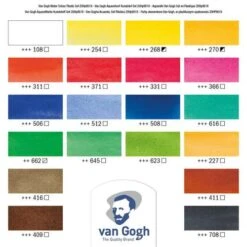 Royal Talens Van Gogh Watercolour Set - 18 Half Pans -Da Vinci Shop RoyalTalensVanGoghWatercolourSet 18halfpans 2