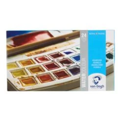 Royal Talens Van Gogh Watercolour Set - 24 Half Pans -Da Vinci Shop RoyalTalensVanGoghWatercolourSet 24halfpans 2