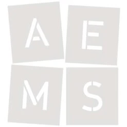 STANDARDGRAPH |Letter And Number Stencils — Packs