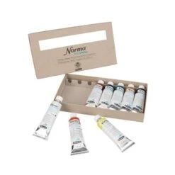 Schmincke Norma Blue Finest Water-Mixable Artist Oil Paint Set -Da Vinci Shop SchminckeNormaBlueFinestWater MixableArtistOilPaintSet 1