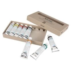 Schmincke Norma Blue Finest Water-Mixable Artist Oil Paint Set -Da Vinci Shop SchminckeNormaBlueFinestWater MixableArtistOilPaintSet 2