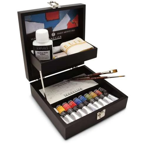 Sennelier Wooden Oil Colour Set 1 Sennelier Wooden Oil Colour Set