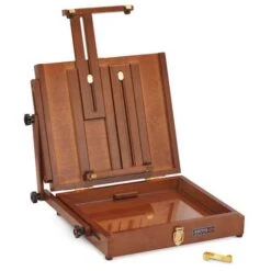 Sienna Pochade Wooden Box -Da Vinci Shop SiennaPochadeWoodenBox 2