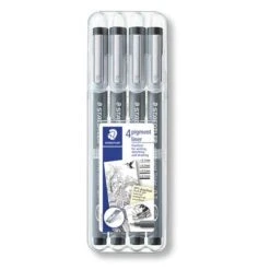 Staedtler Pigment Liner 308 Pen Set Of 4 Pens -Da Vinci Shop StaedtlerPigmentLiner308PenSetof4Pens 4