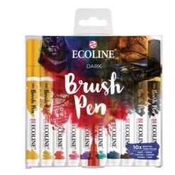 Talens | ECOLINE Brush Pen Sets — 10 Markers -Da Vinci Shop Talens7CECOLINEBrushPenSetsE2809410markers 3