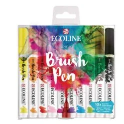 Talens | ECOLINE Brush Pen Sets — 10 Markers -Da Vinci Shop Talens7CECOLINEBrushPenSetsE2809410markers 4