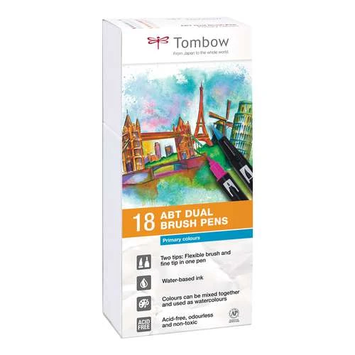 Tombow® Tombow ABT Dual 18 Brush Pen Sets 1 Tombow® Tombow ABT Dual 18 Brush Pen Sets